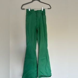 Edikted green flare pants